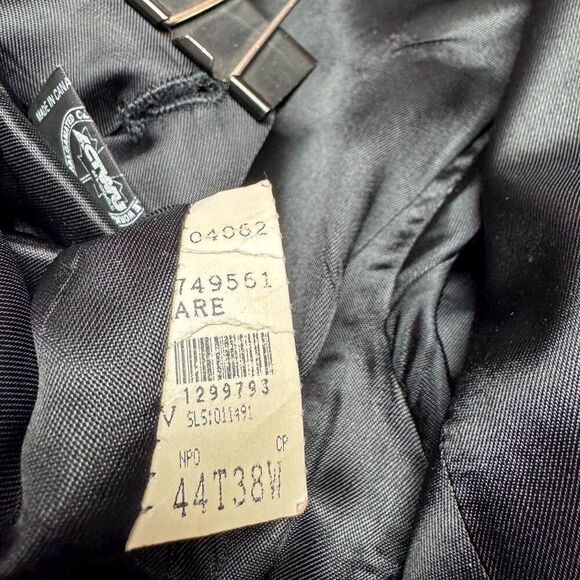 Vintage Pierre Balmain Blazer 44L Gray Suit Jacket Business Casual Modern Office - Picture 10 of 16